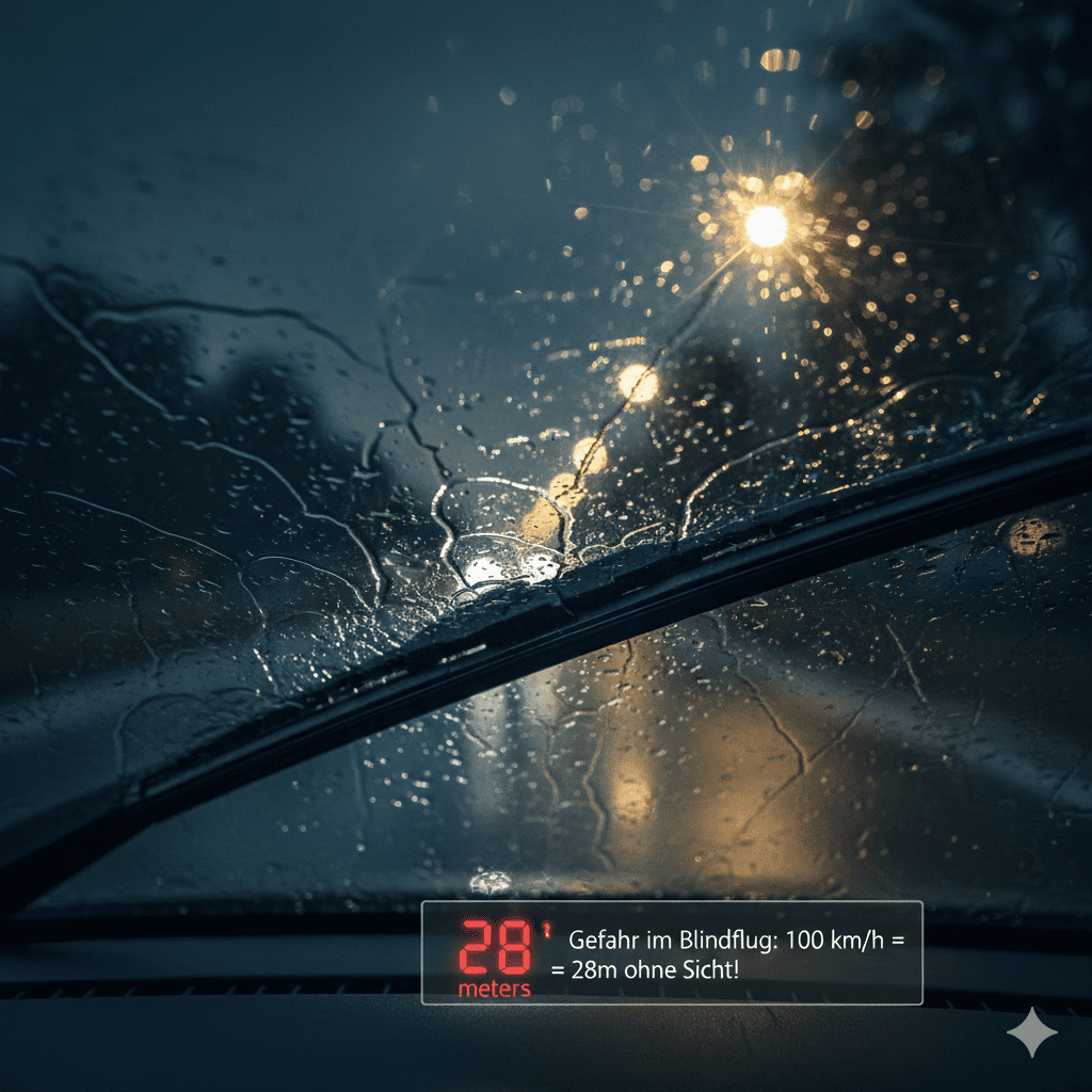 Physik des Wischens bei Nässe